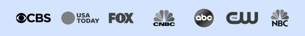 Featured in CBS, USA Today, FOX, CNBC, ABC, The CW and NBC