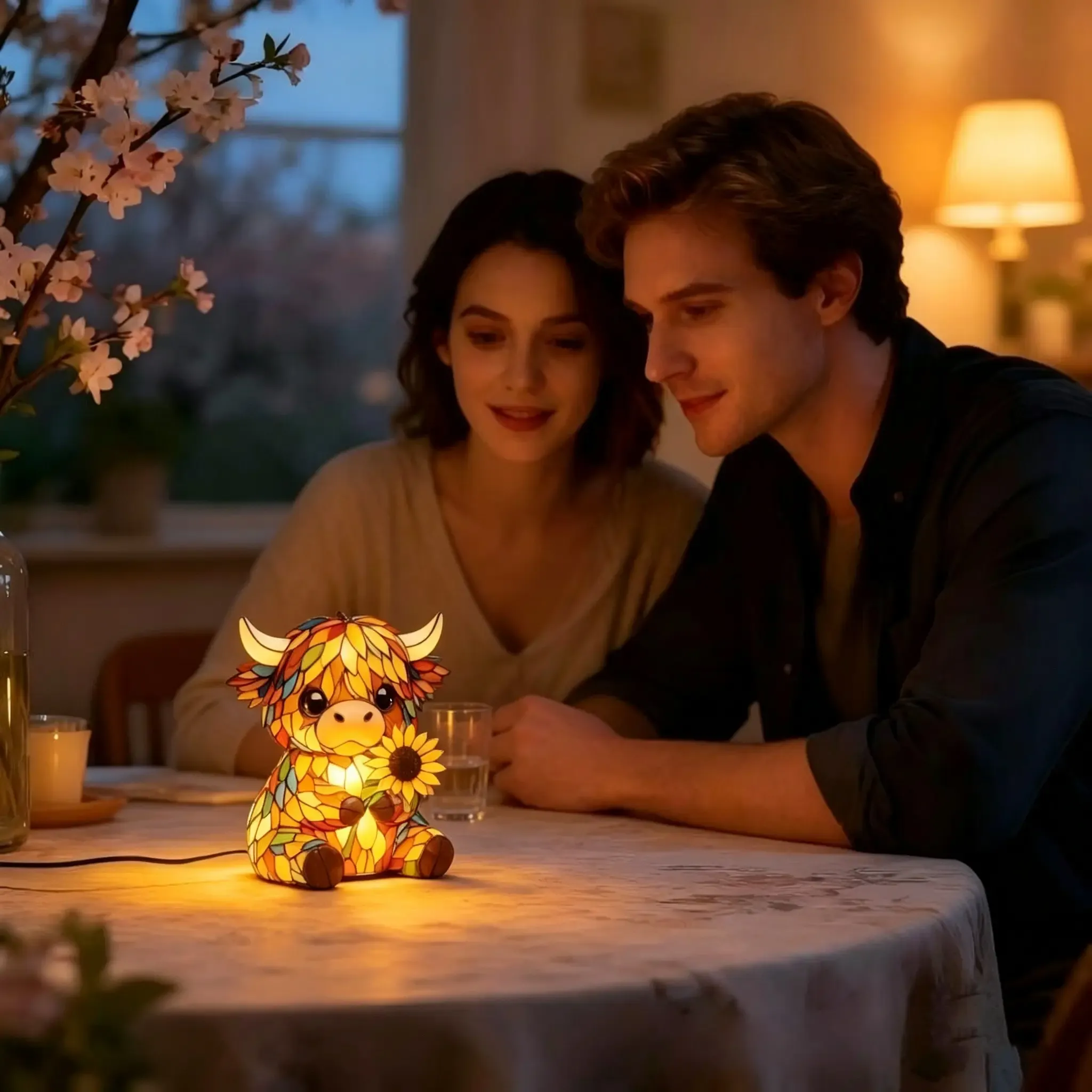 Highland Cow LED Night Light gift idea
